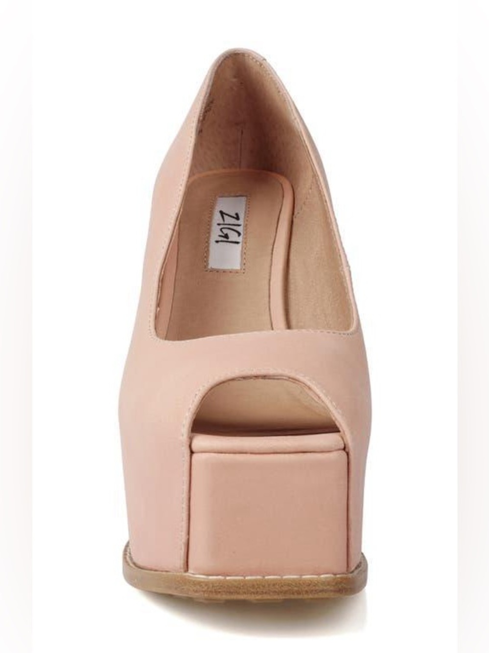 Nwot Zigi Milluh Peep Toe Platform Wedge Sandal